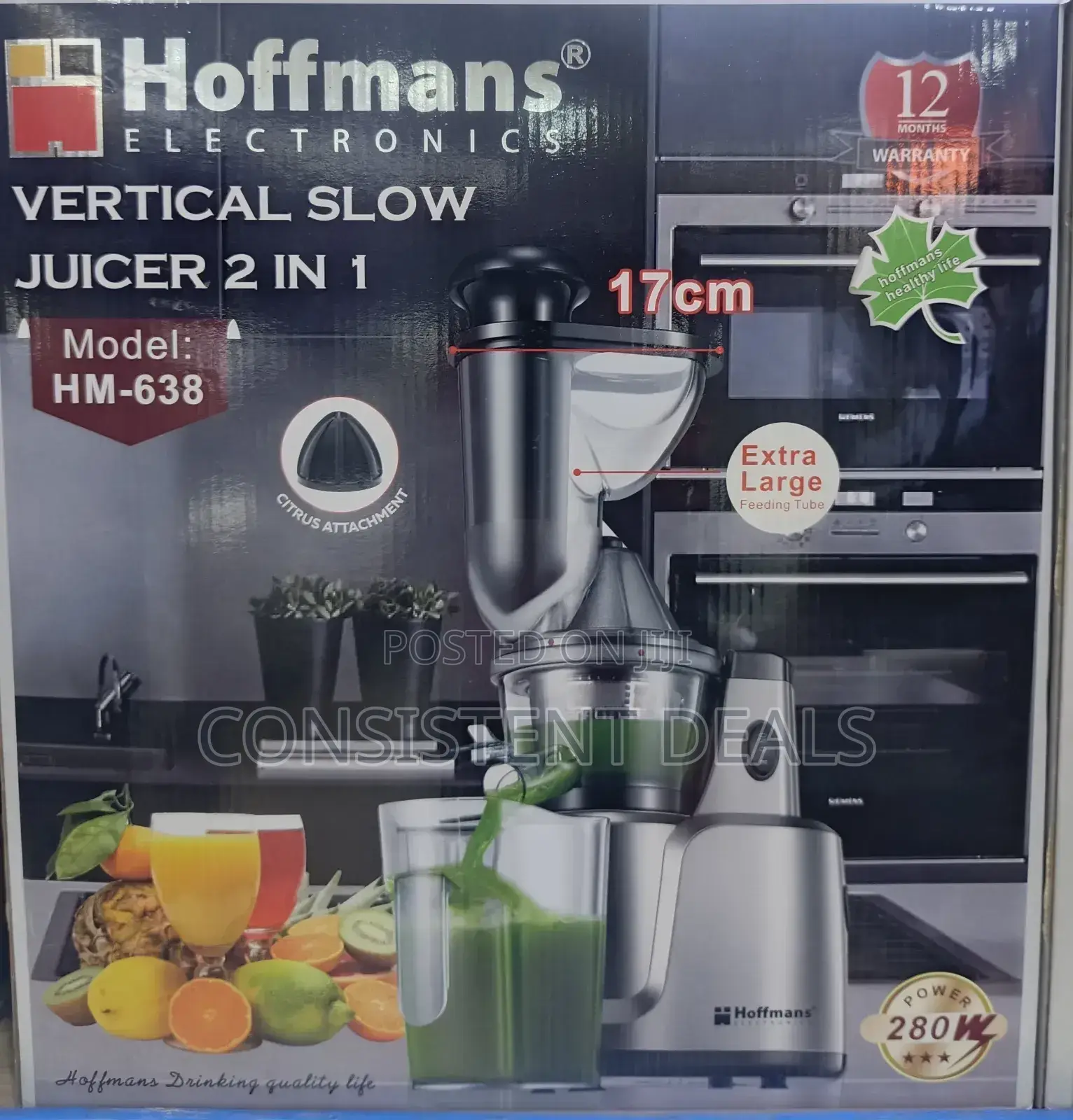 Hoffman Vertical 2in1 Slow Juicer