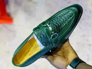 Green John Foster Premium Leather Formal Gentle Shoes