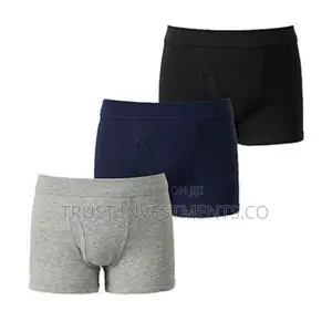 Photo - New Virgin 3 Pack of Men's Cotton Boxer Briefs - Multicolour