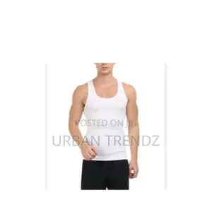 3pack of Men's Cotton Vest - White, Black, Gray