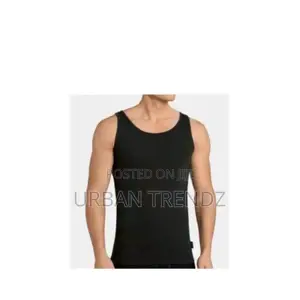 3pack of Men's Cotton Vest - White, Black, Gray