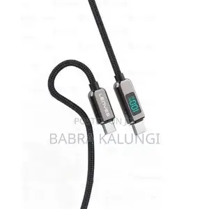 Lenyes Lc102 USB C to USB C Cable 5A Pd 100W LED
