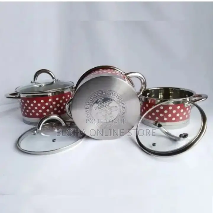 High Quality Stainless Steel Casselore With Glass Lids
