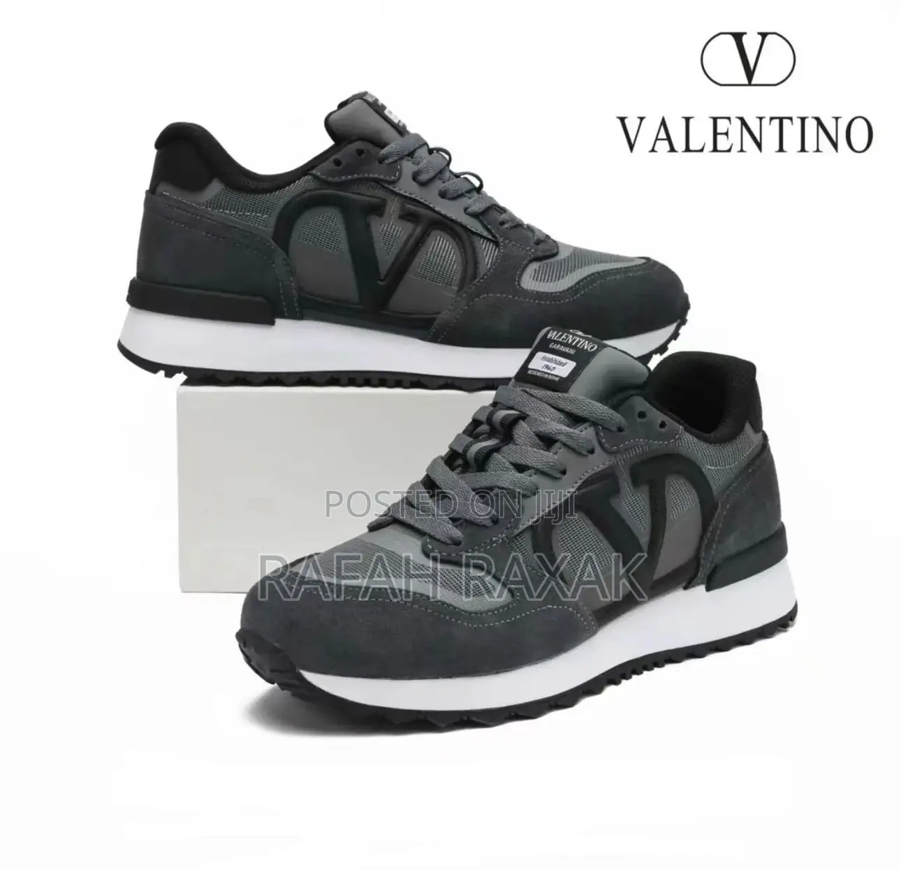 Original Grey Valentino Garavani Caravan Casual Sneakers
