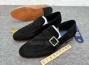 Original Black Suede Franco Banetti Gentle Loafers