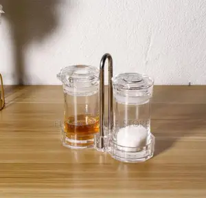 Clear Acrylic Cruet Salt and Pepper Shaker Set