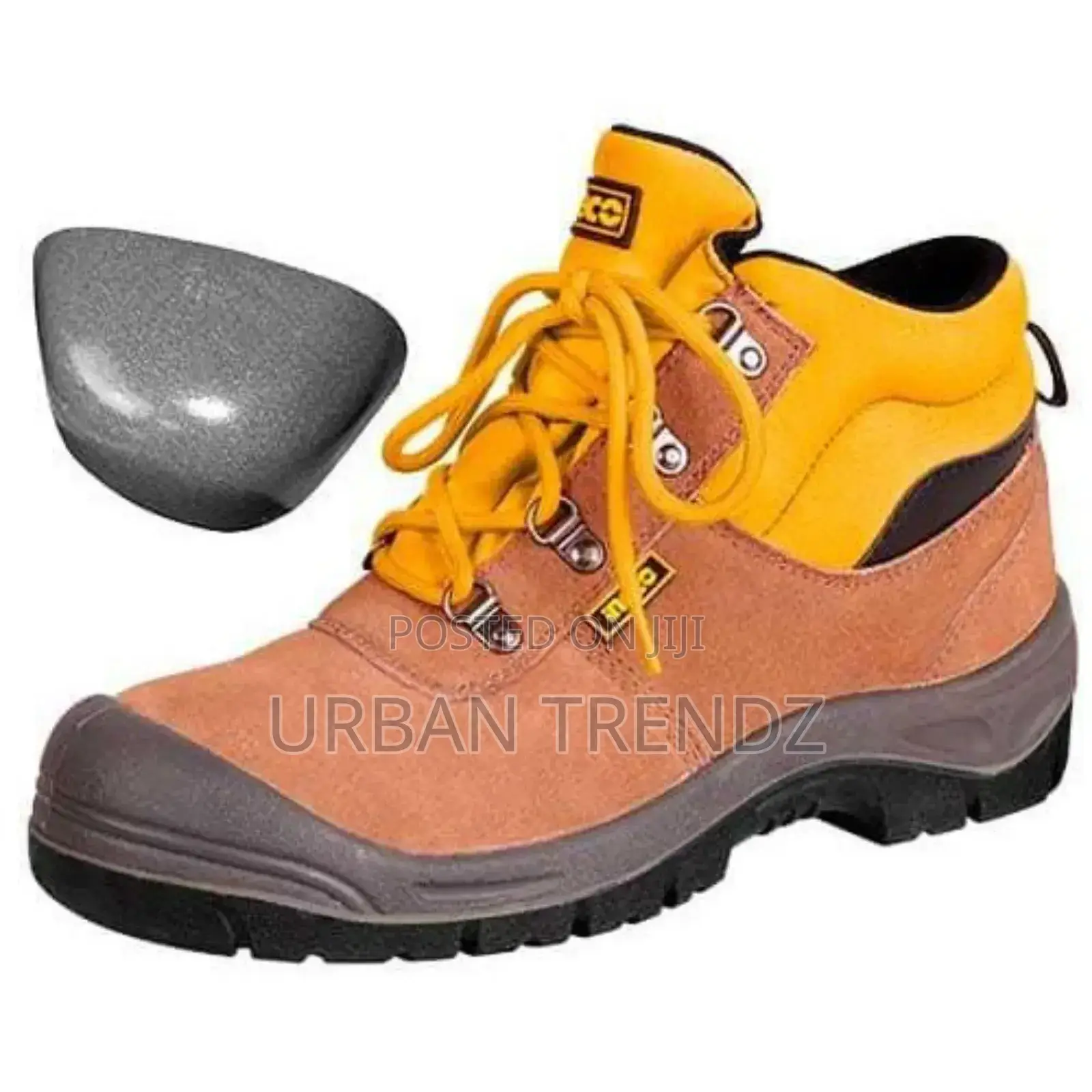 INGCO Safety Boots ( Size 39-46 ) - Brown / Grey / Black
