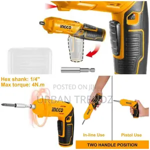 INGCO4V Electric Cordless Rechargeablepower Drill Driver Set