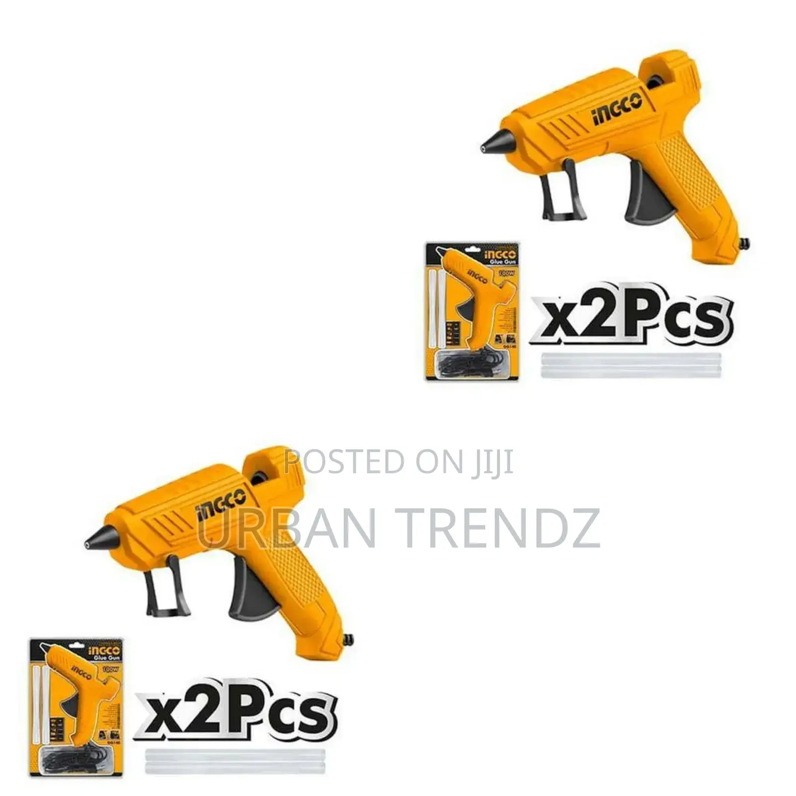 INGCO Glue Gun Volts:220-240v~50/60hz - Orange, Black