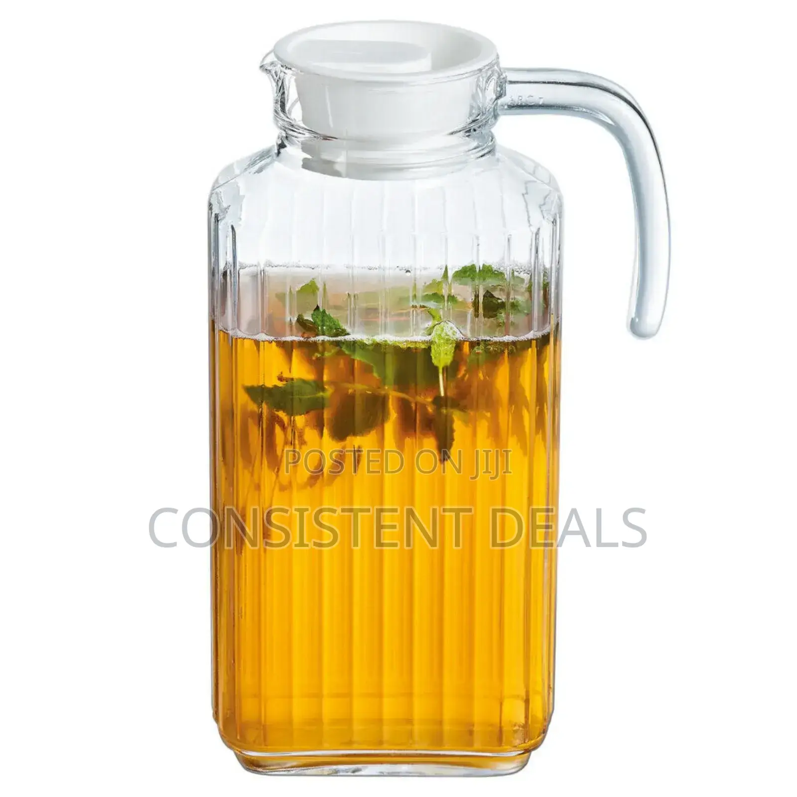 Clear Glass Juice Jug