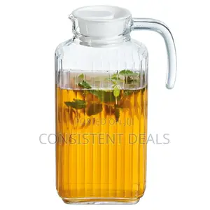 Clear Glass Juice Jug