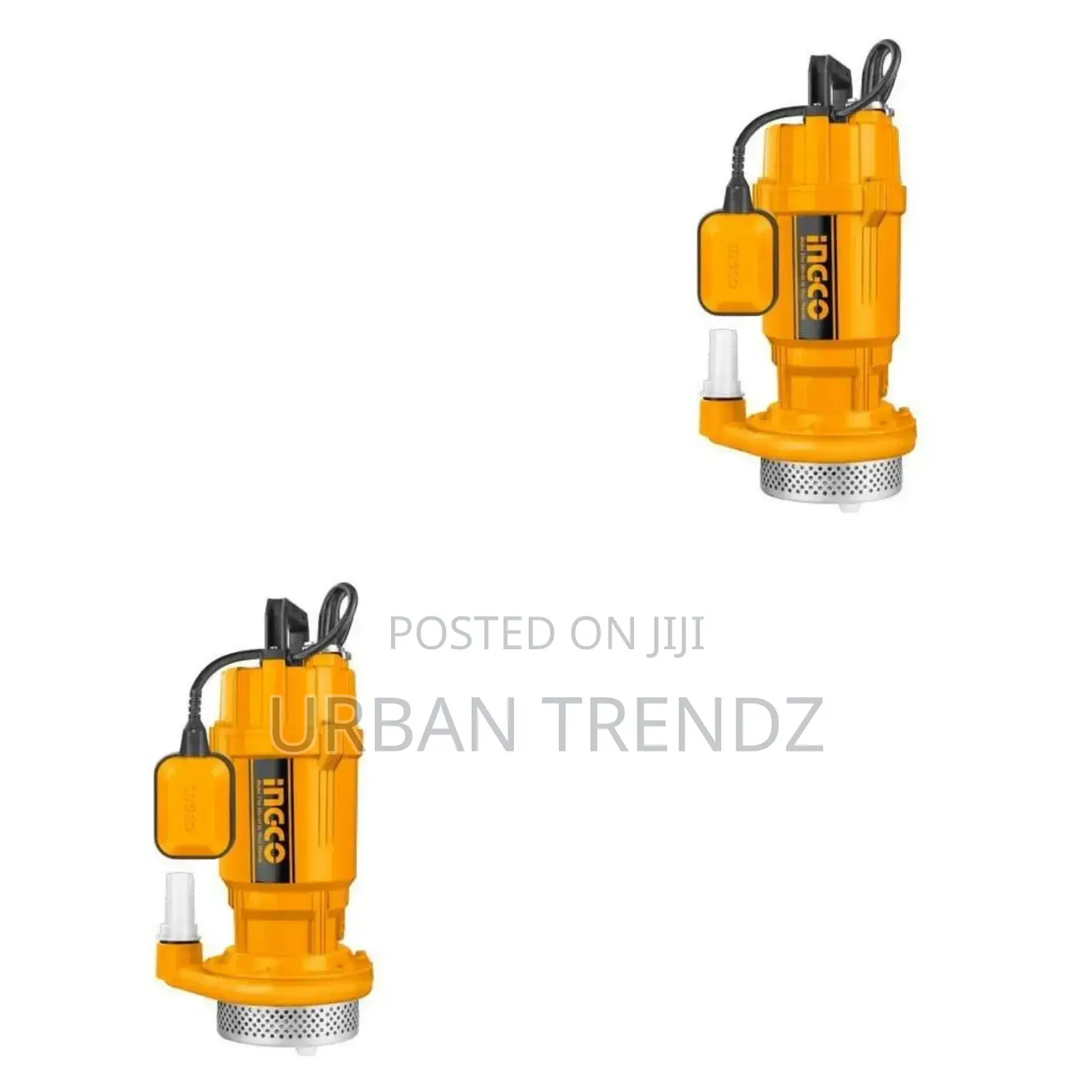 INGCO Submersible Water Pump SPC3708:220-240V~50hz - Orange
