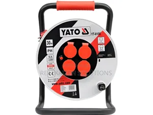 YATO 4-Way 2.5mm 16A Heavy-Duty Cabel Reel With Stand 30m