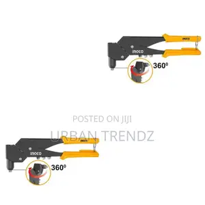 INGCO 360°Swivel Head-Hand Riveter-Yellow,Black