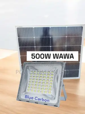 500w Wawa Blue Carbon Solar Flood Light W/T 5000 Lumens