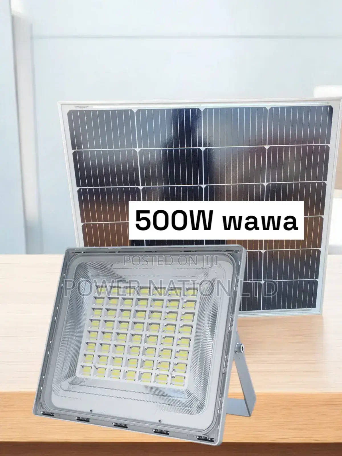 500w Blue Carbon Solar Flood Light Wawa W/T 120w Panel 65ah