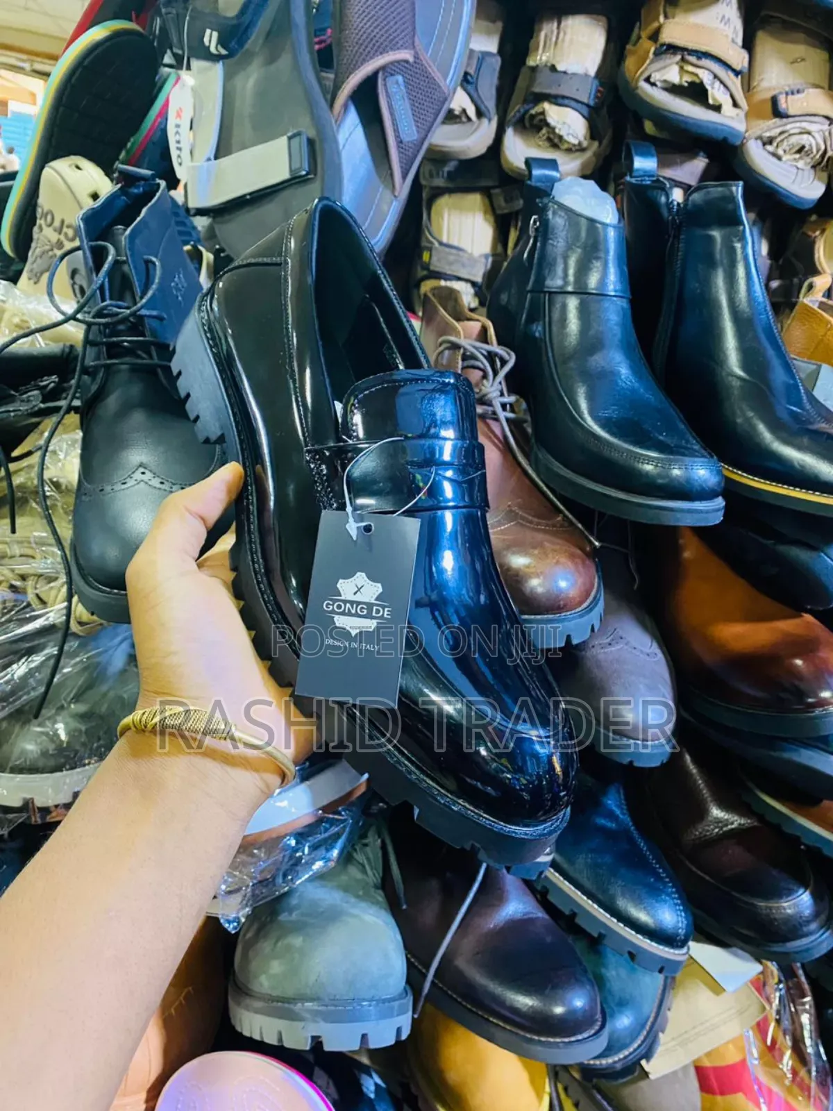 Men's Leather Black Shoes