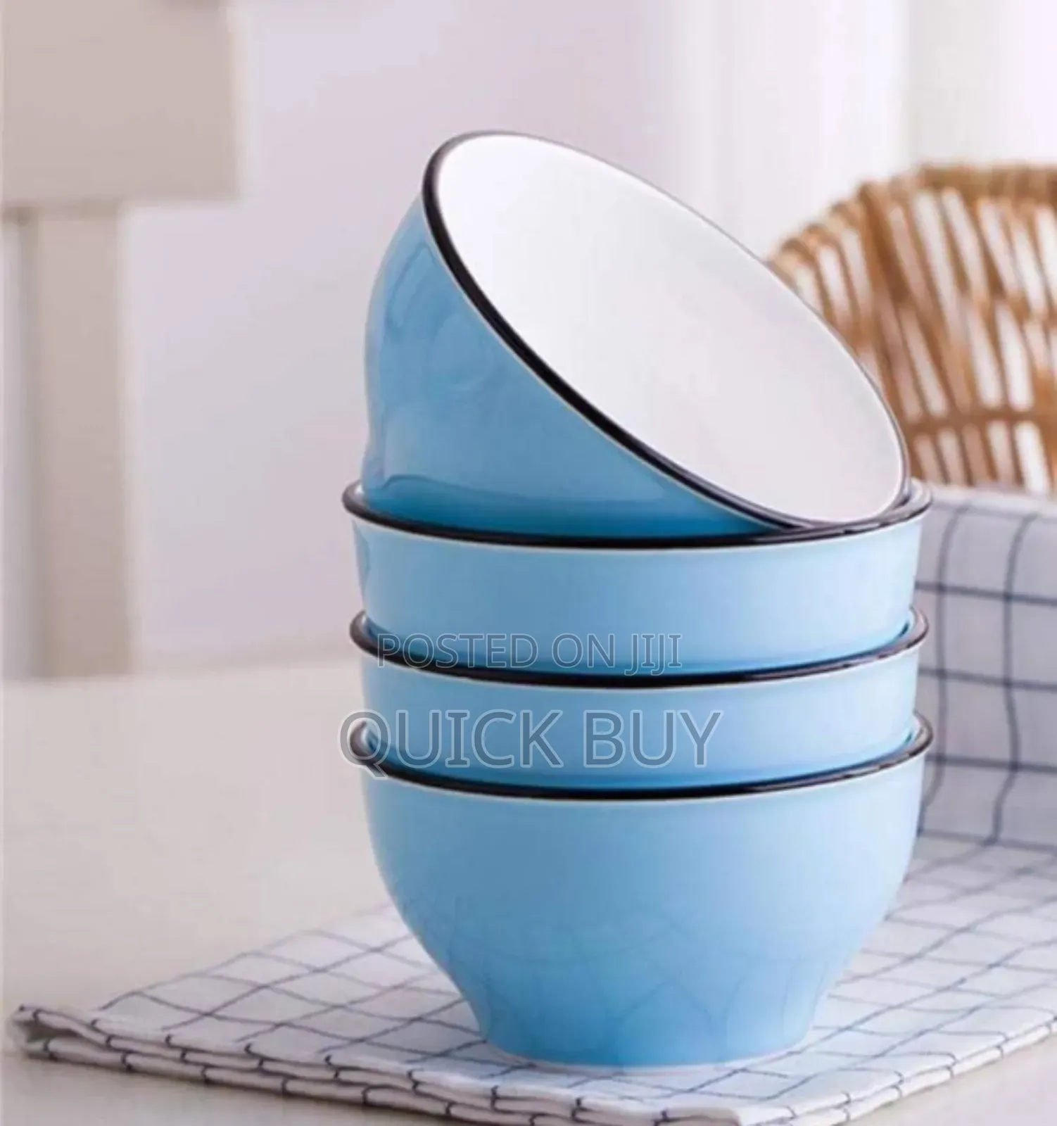 Creative Ceramic Soup Bowl, Stylish Tableware 12 PCS