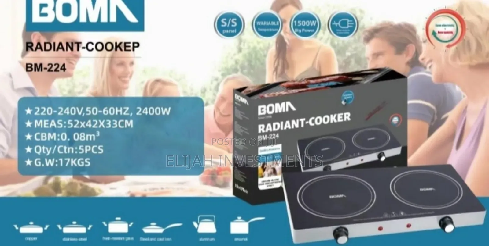 Brand New Unique BOMA Cooker