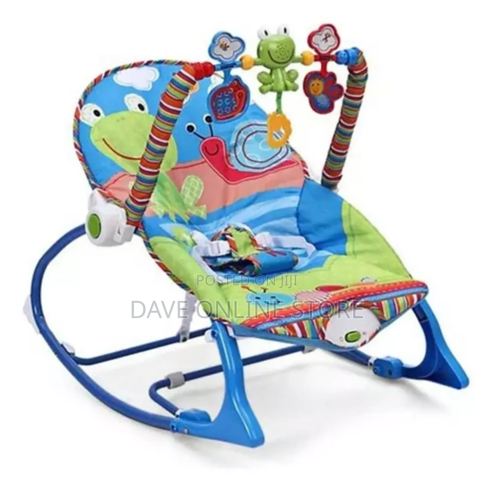 Baby Rocking Chair Vibrator Grows With Me Blue Color