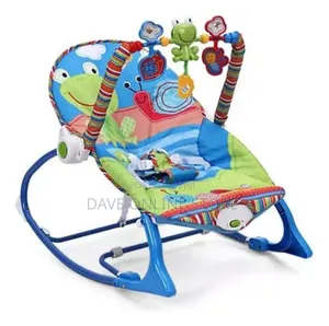 Baby Rocking Chair Vibrator Grows With Me Blue Color