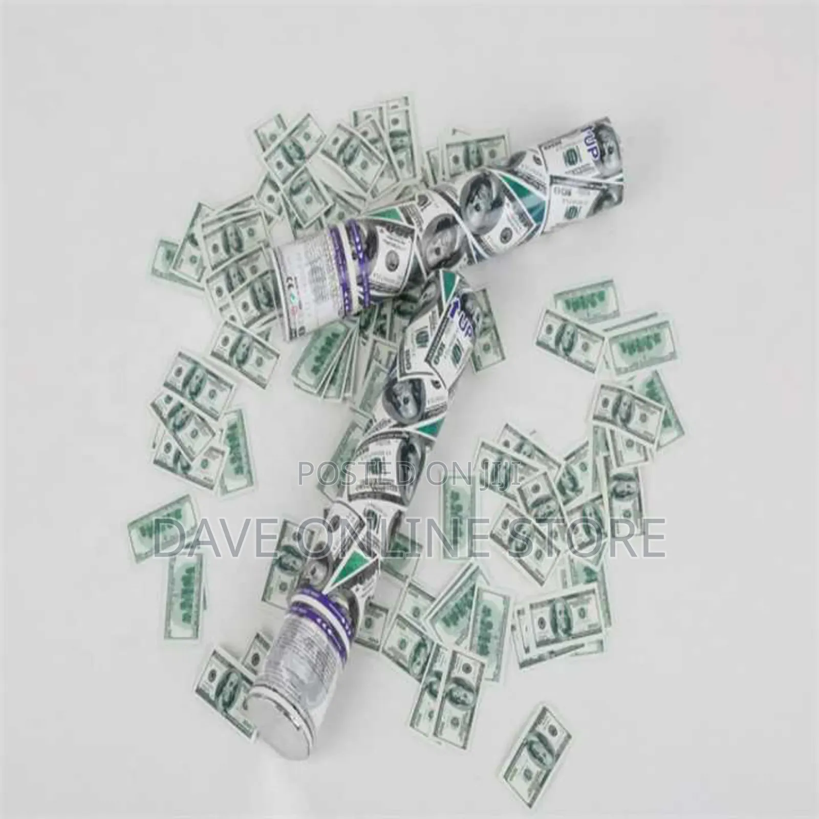 Money Paper Shooter Dollar Confetti Cannon Party Popper