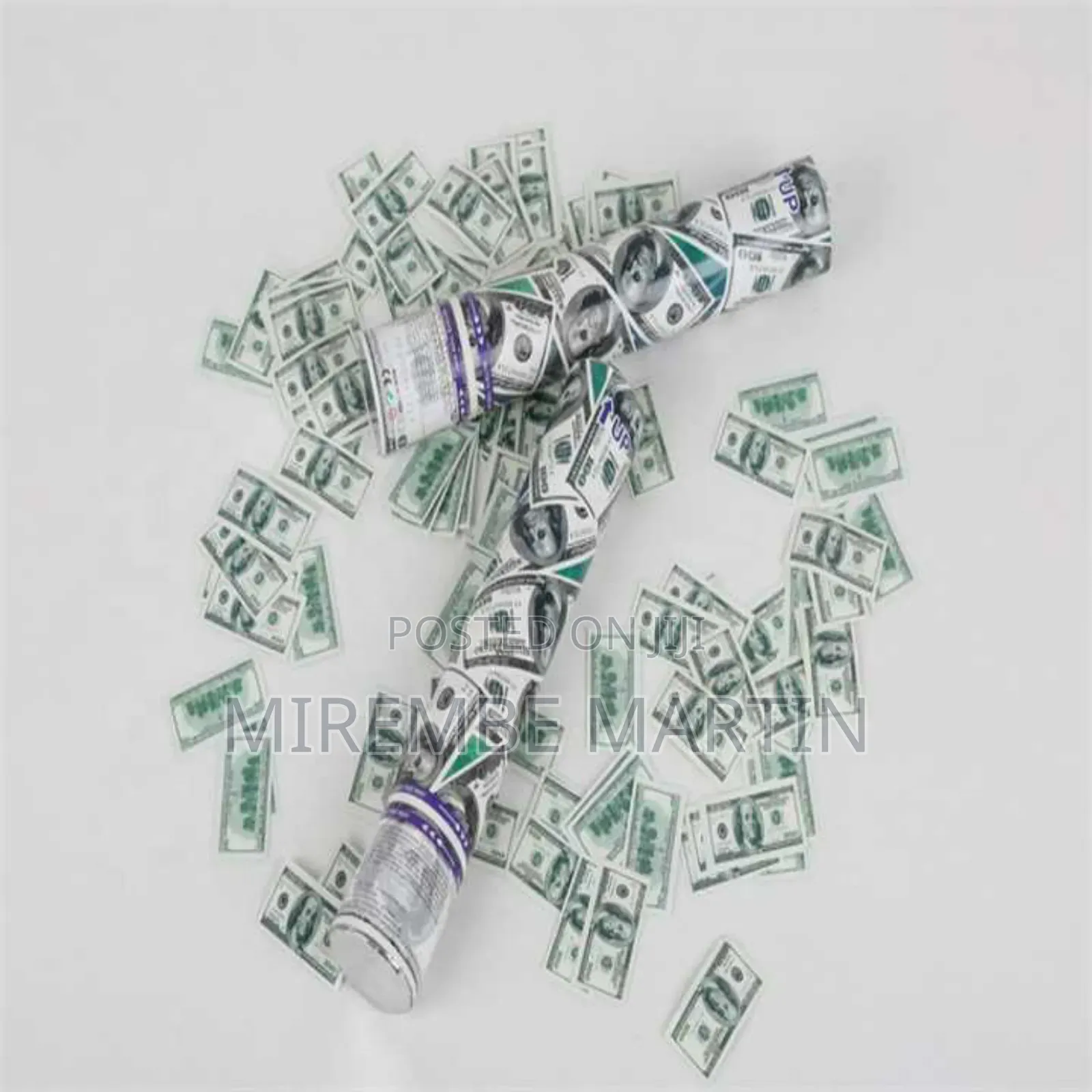 High Quality Money Paper Dollar Confetti Cannon Party Popper