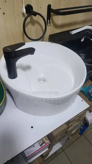 White Round Counter Basin