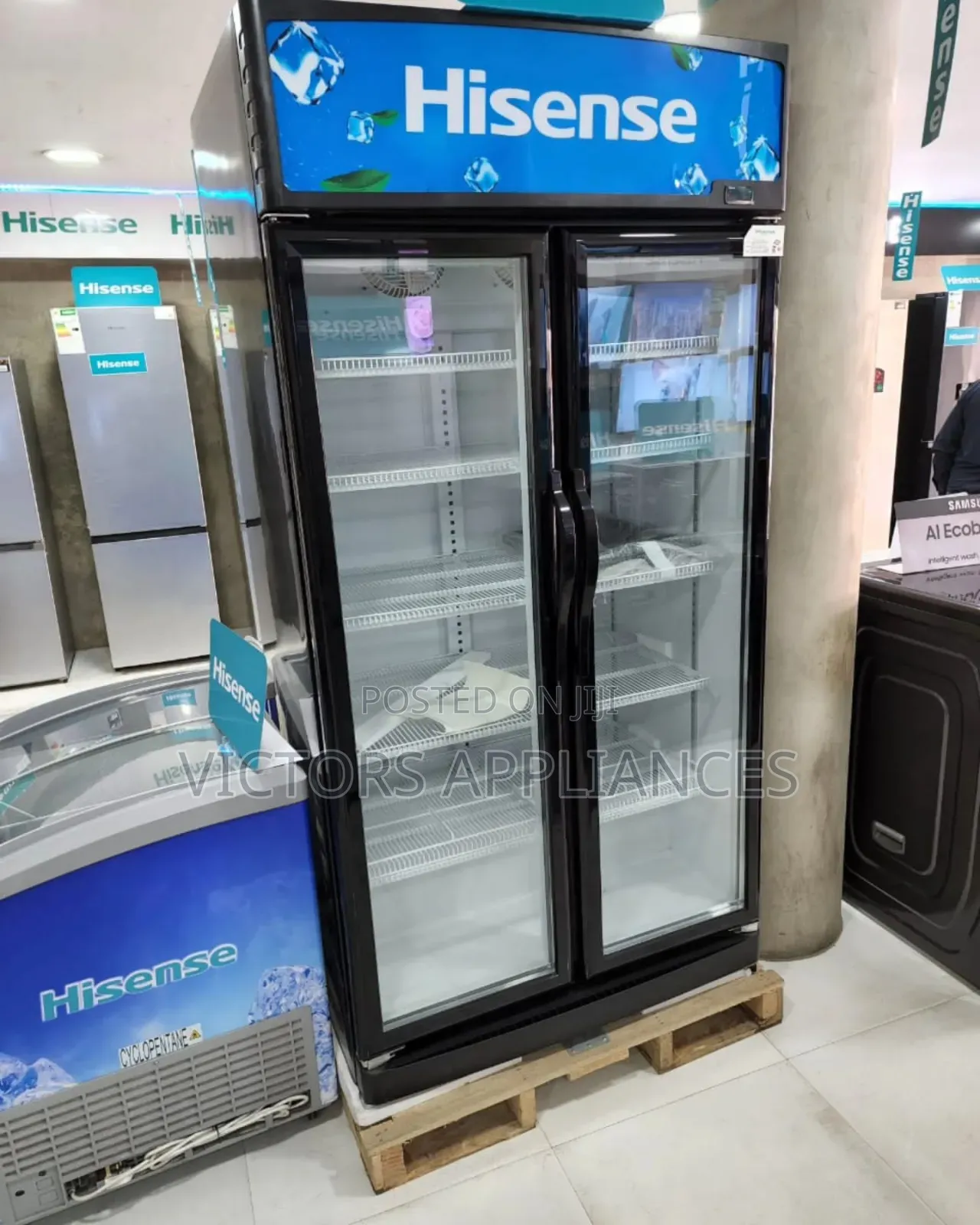 Hisense Side by Side Display Fridge (Chiller)