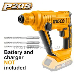 Photo - INGCO Lithium-Ion Rotary Hammer 20V - Orange