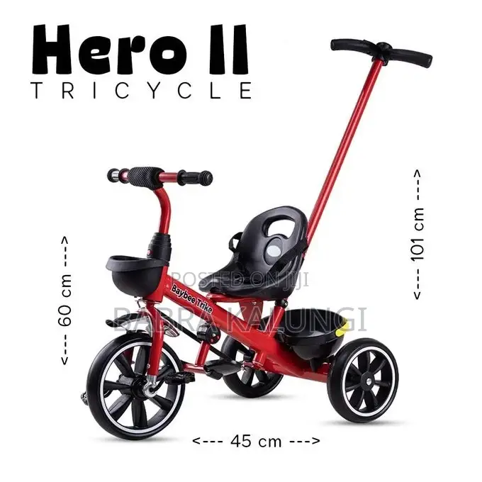 Baybee 2 in 1 Furitto Baby Tricycle for Kids, Baby Cycle