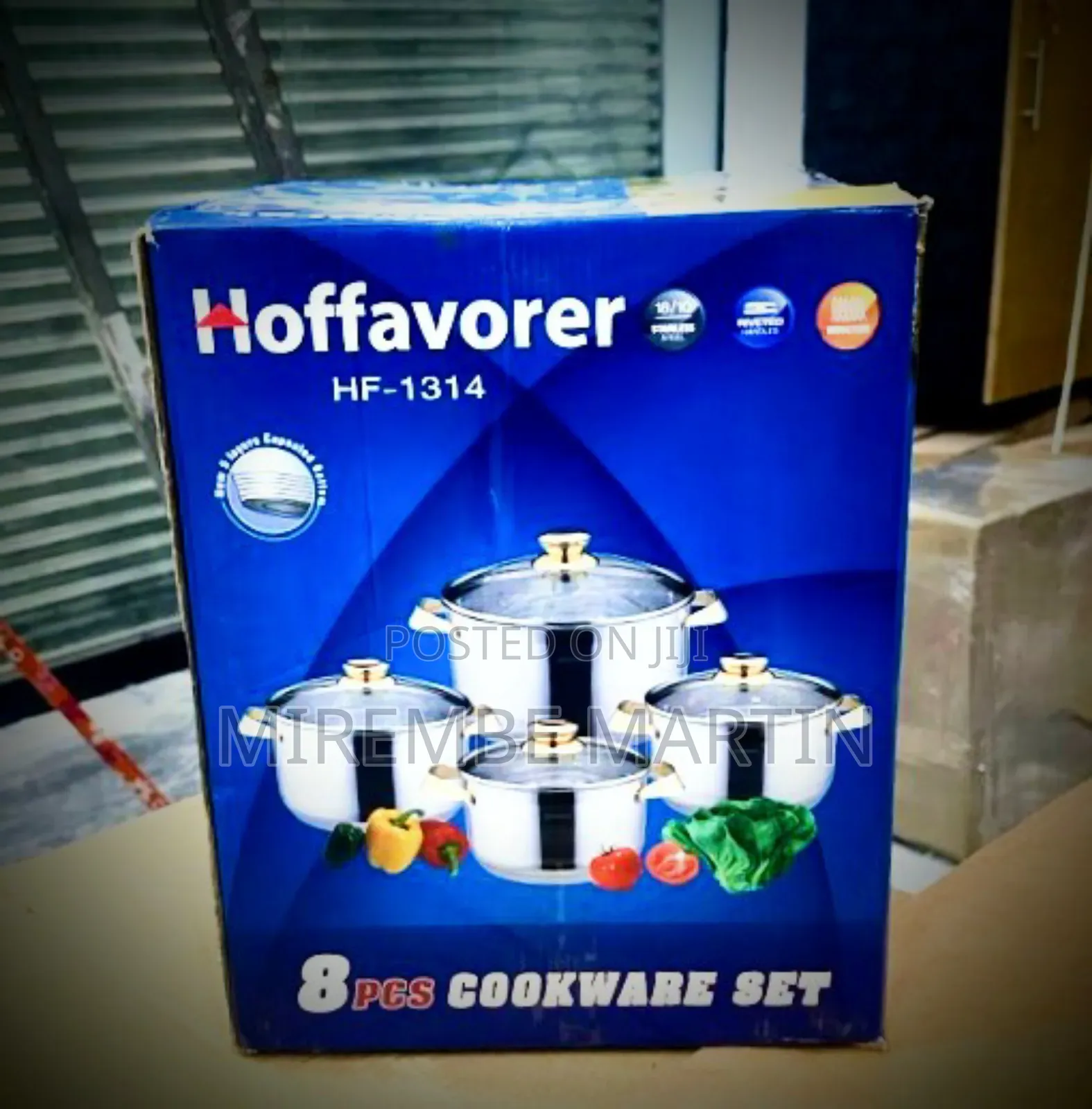 France Hoffarover 8 Pieces Cookware Set