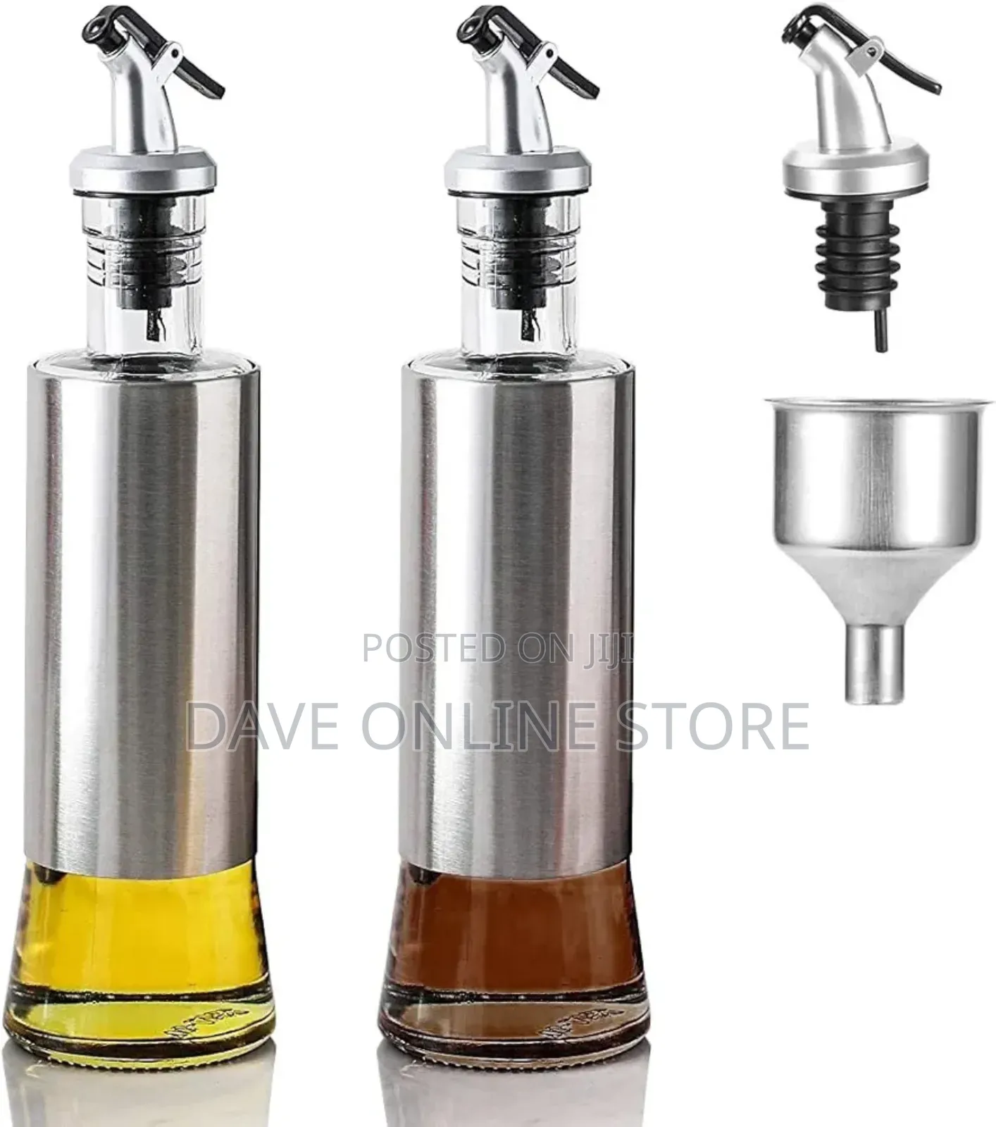 Olive Oil and Vinegar Dispenser Bottle Set )
