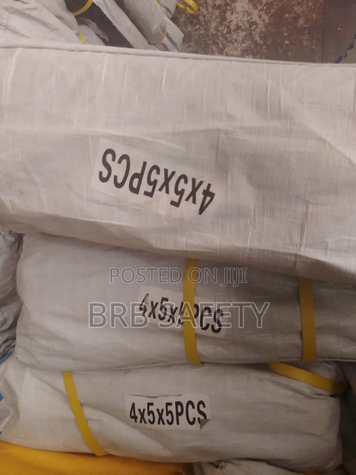UNICEF Hard White Tarpaulins. 4*5 5pcs
