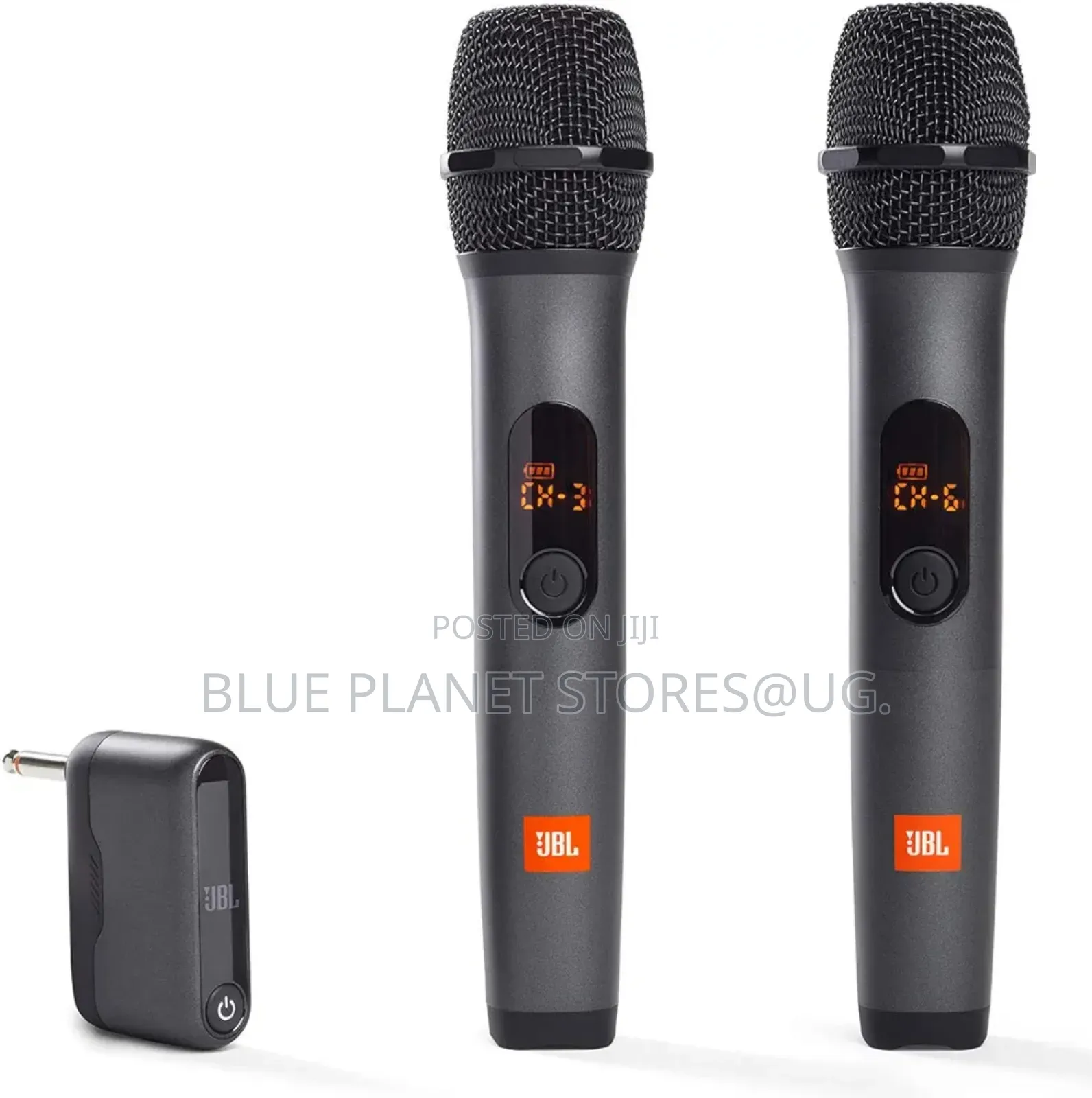 JBL Dual Wireless Microphones With a Receiver \\ Rechargable