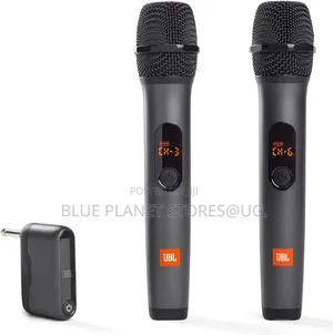 JBL Dual Wireless Microphones With a Receiver \\ Rechargable
