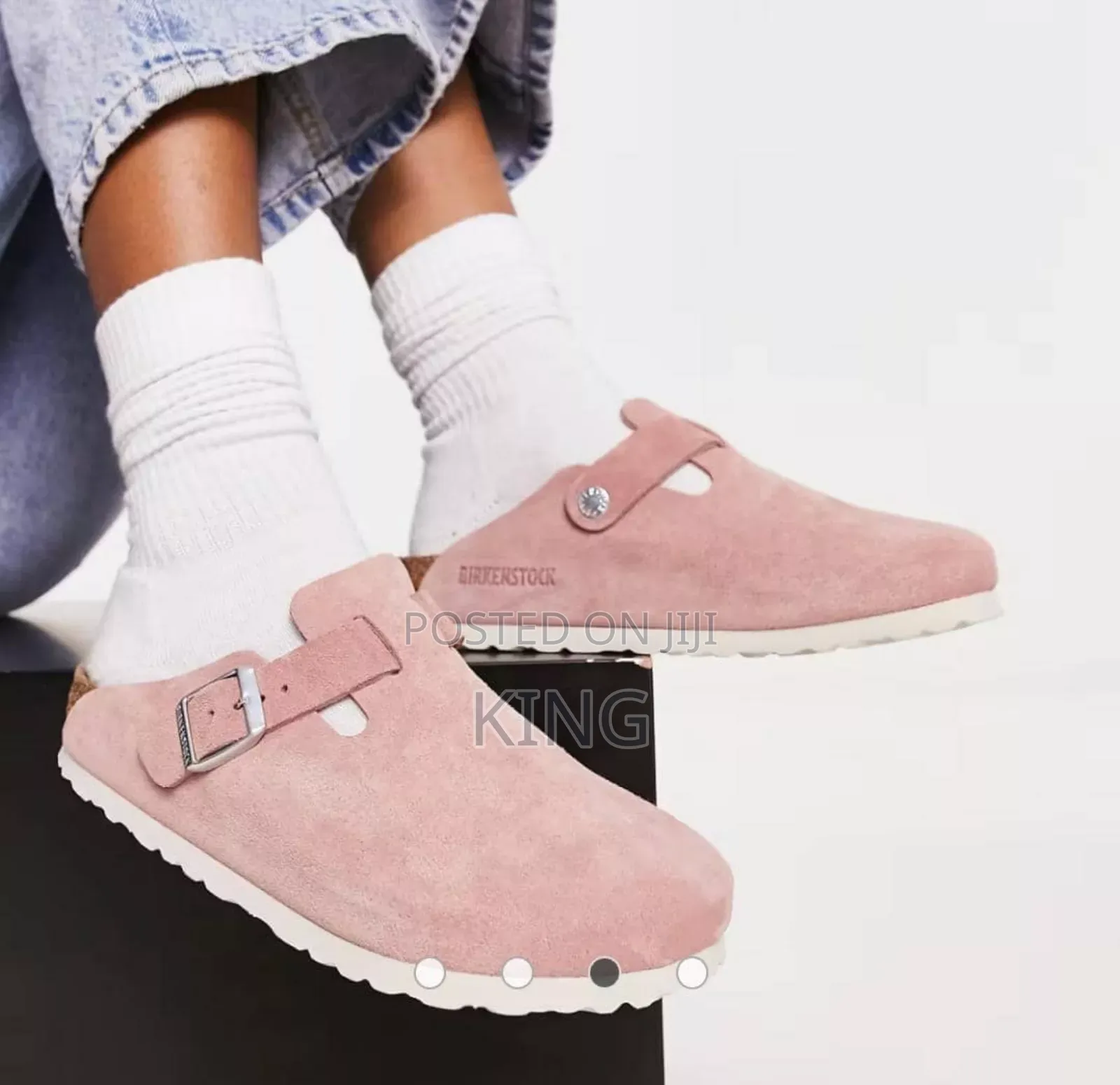 Urbane Birkenstock Boston Suede Leather Sandals