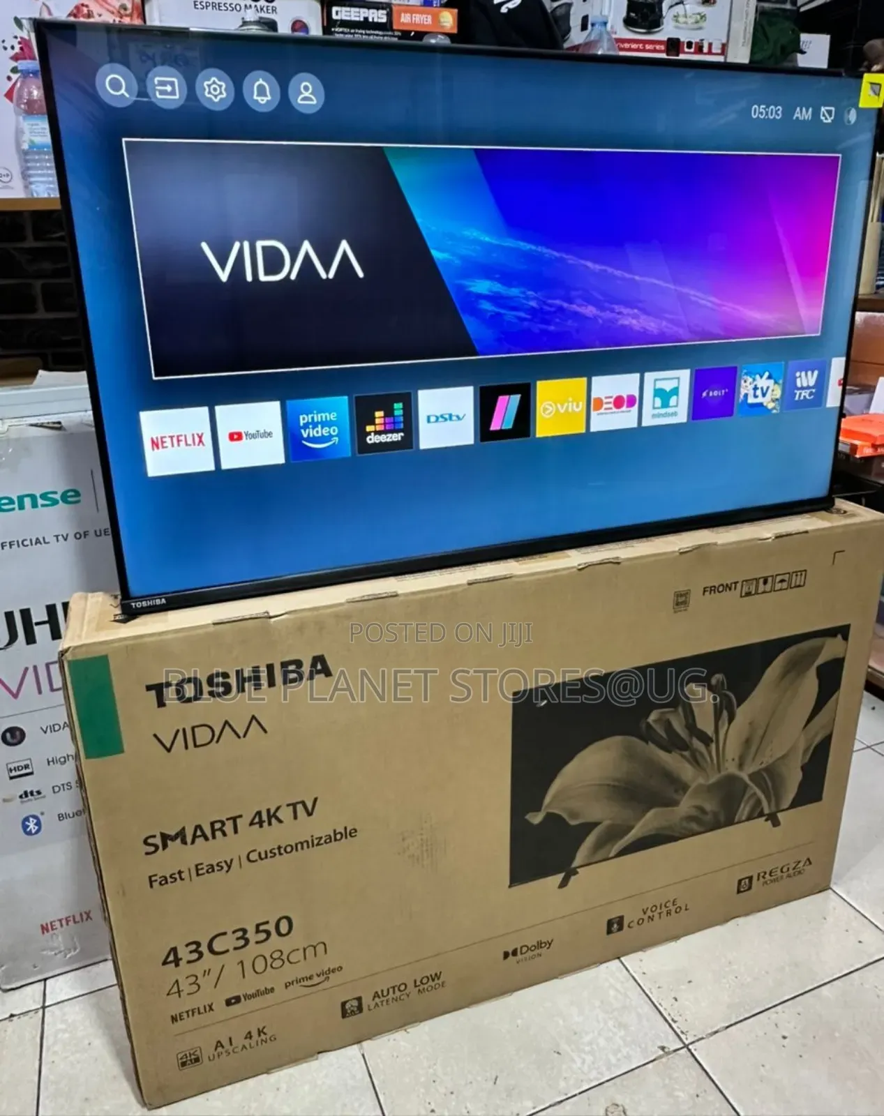 TOSHIBA 43inch 4k_uhd Smart TVS \\ VIDAA