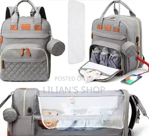 Baby Backpack Bag With Baby Crib Bed and Mosquito Net