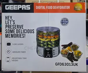 5 Layers Geepas Digital Food Dehydrator
