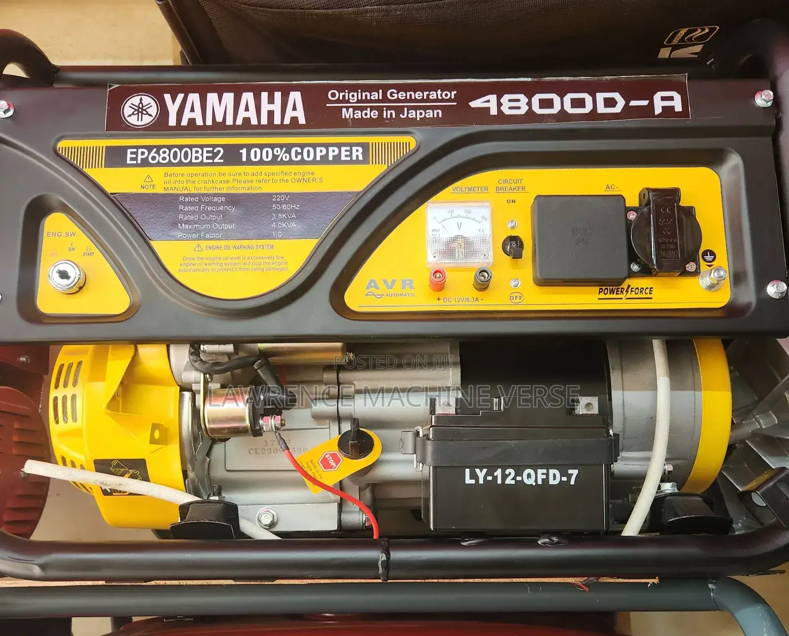 Yamaha Generator 4 KVA 7.5HP