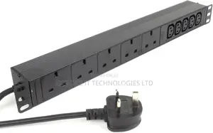 Aluminium 6 Sockets PDU With Uk Plug