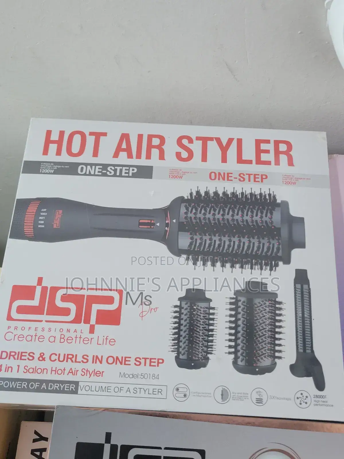 DSP Hot Air Style Dries and Curl 4in1 Combo