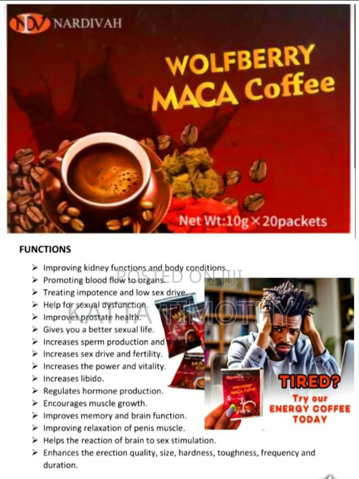 Wolfberry and Plain Maca Coffee