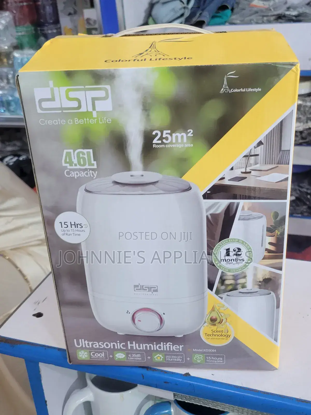 DSP Electric Ultrasonic Humidifier 4.5L Capacity