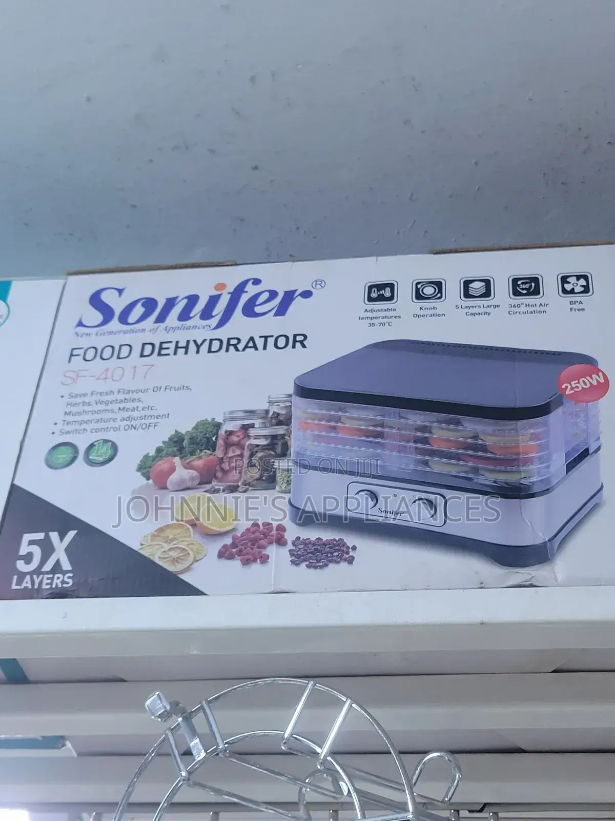 Sonifer Electric Food Dehydrator 5 Layers