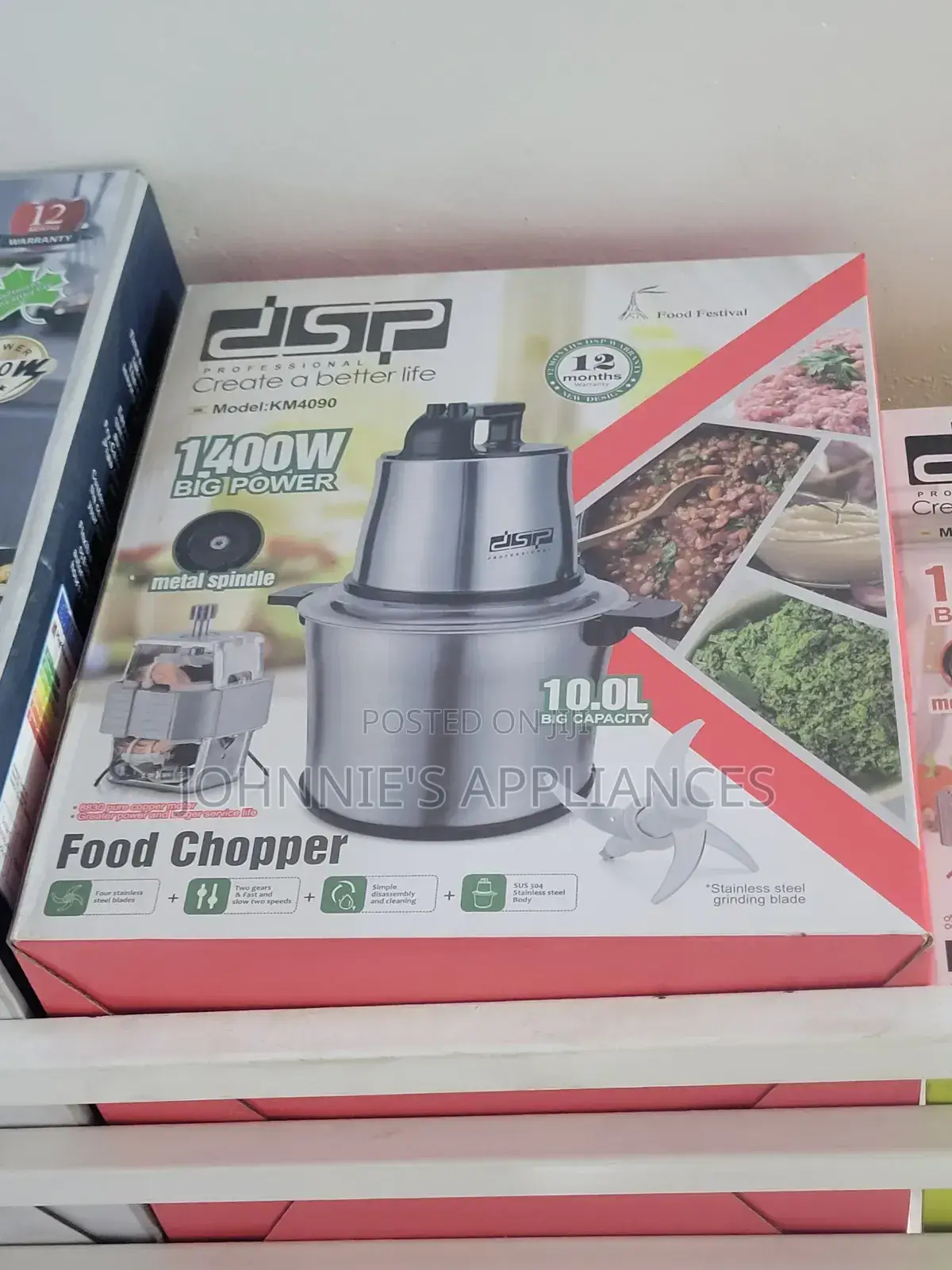 DSP Big Power Electric Food Chopper 10L Capacity
