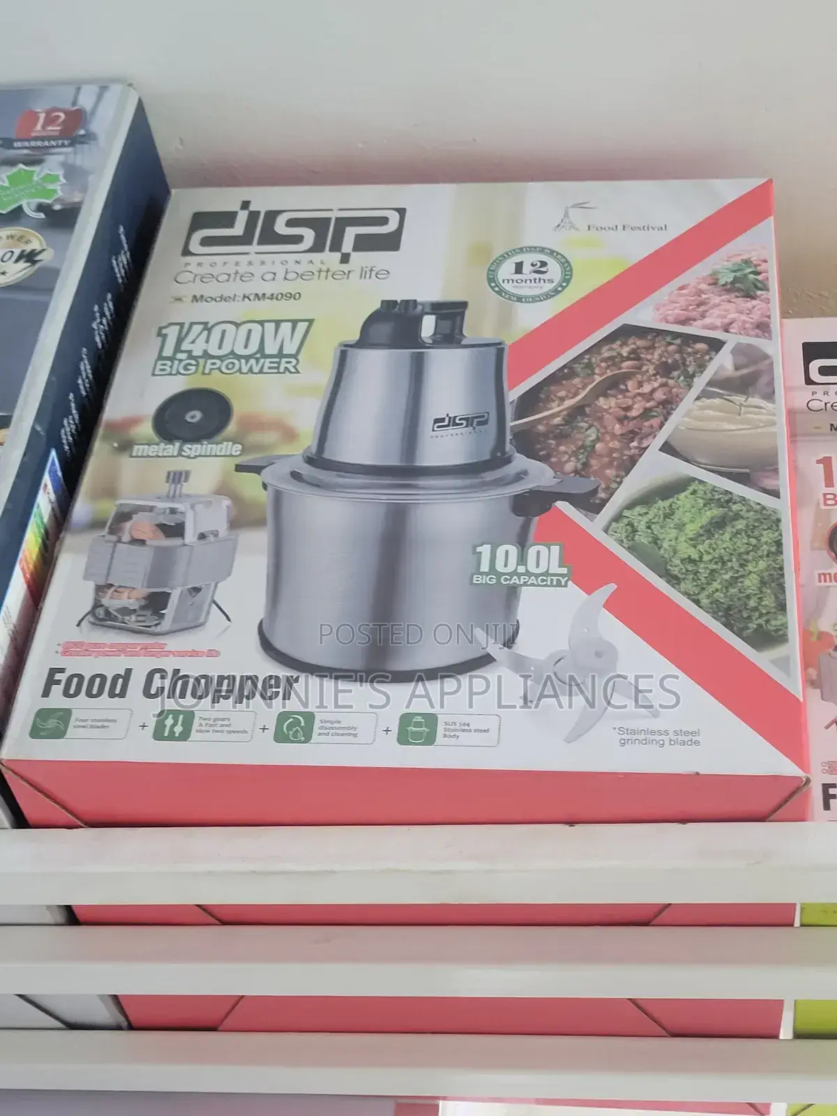 DSP Big Power Electric Food Chopper 10L Capacity