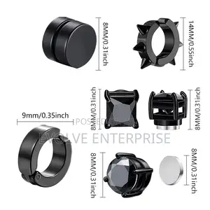 Stainless Steel Magnetic Stud Earrings