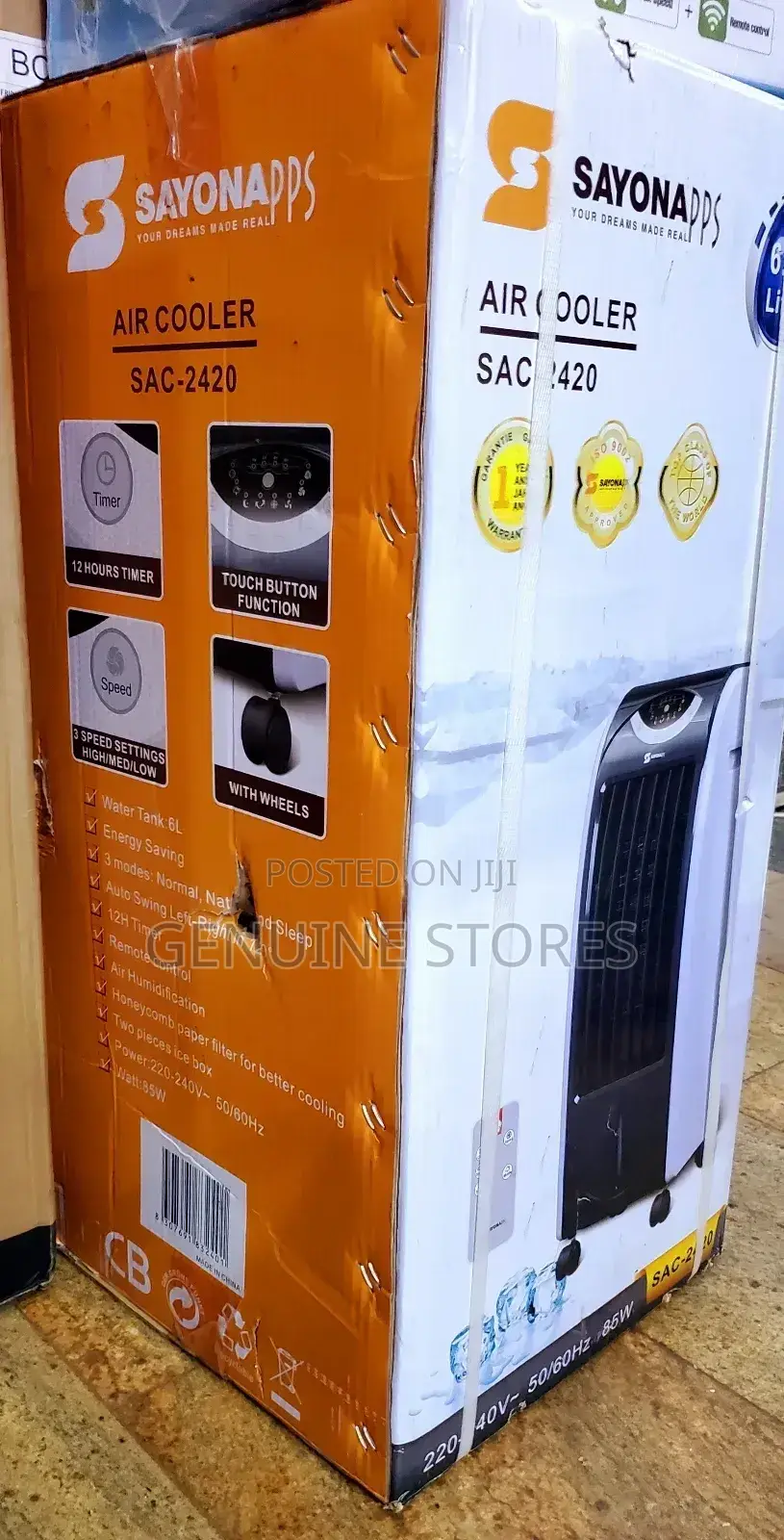 Sayona Air Cooler of 6 Litres With Wheels /Portable Ac
